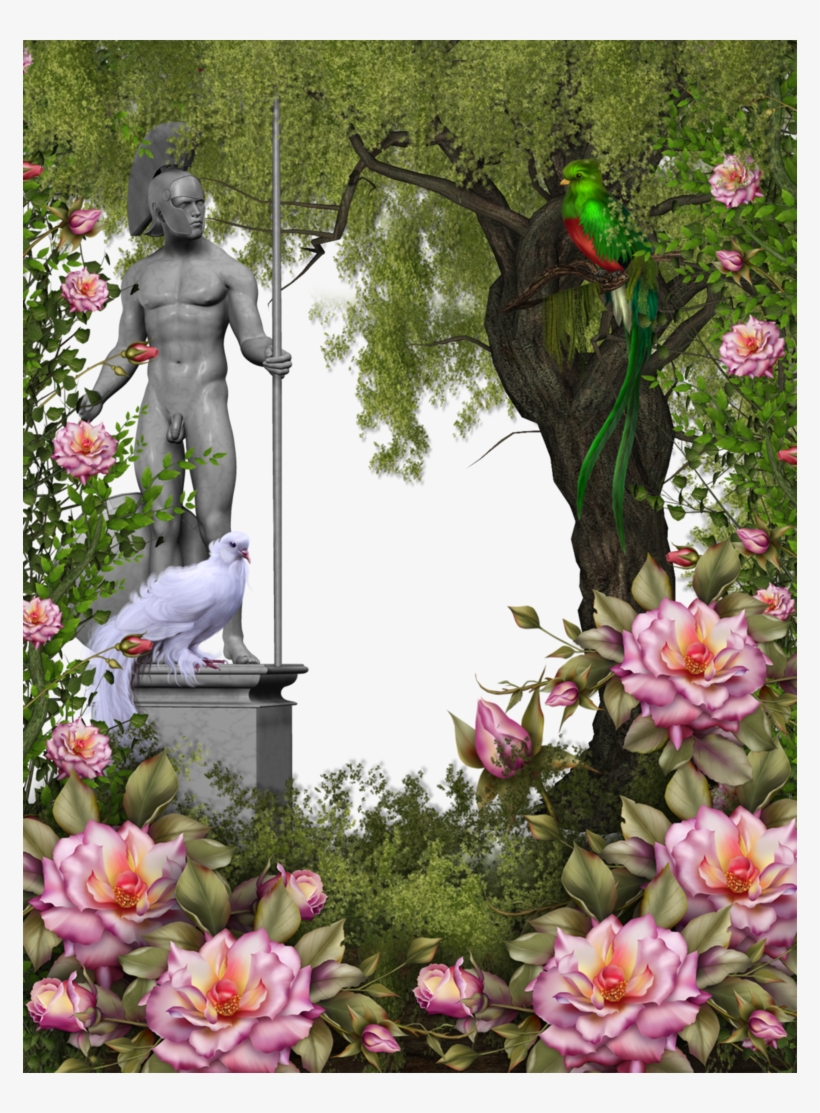 3 Ways To Use Cement Pavers As Garden Enhancements - Frame Garden Png, transparent png download