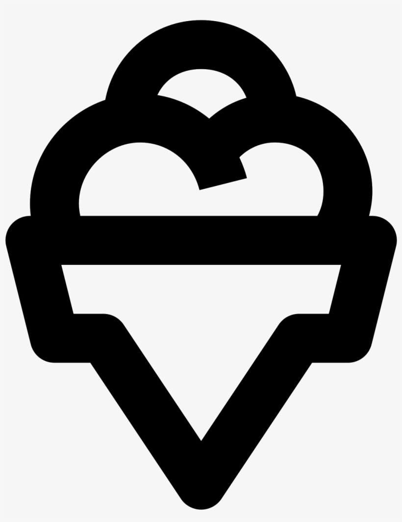 Ice Cream Cone Icon - Shape, transparent png download