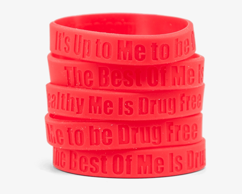 Red Ribbon Week Bracelets - Plastic, transparent png download
