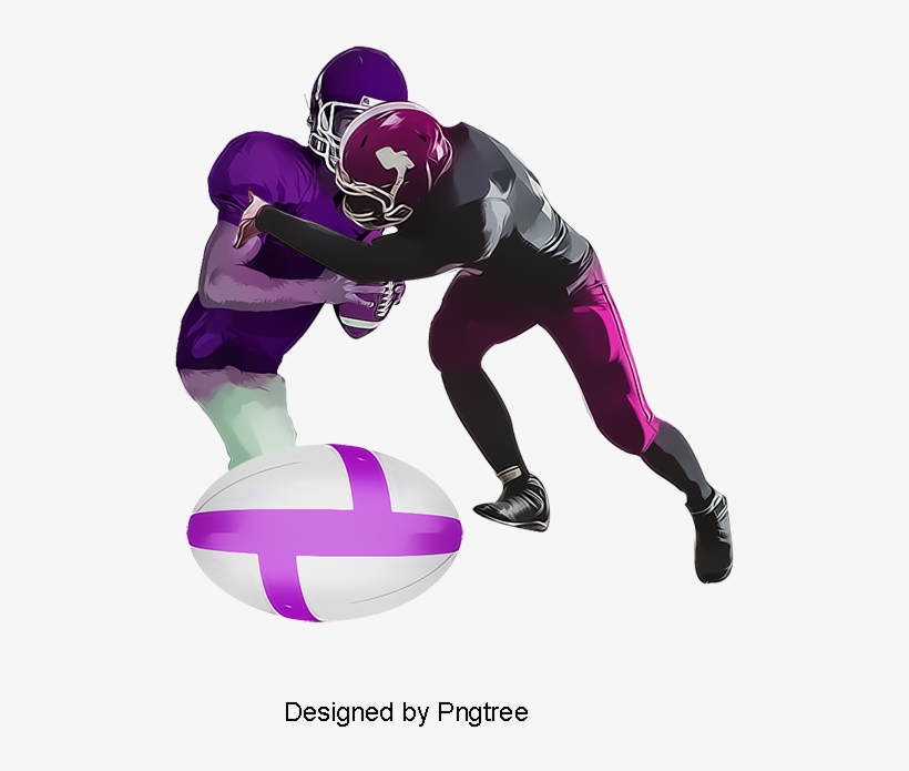 Male Characters, Football, Players, Physical Education - Kick American Football, transparent png download