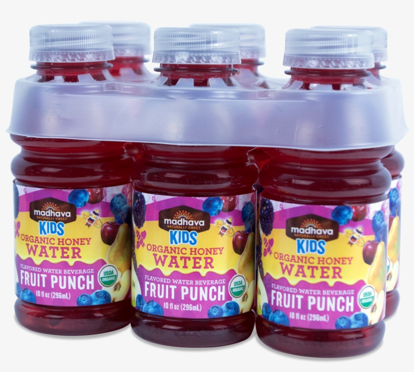 Kids Organic Honey Water Fruit Punch 6-pack/10 Oz - Honey, transparent png download