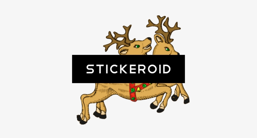 Reindeer - Ren 1 Quadratische Wanduhr, transparent png download