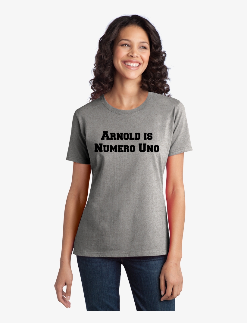 Ladies Grey Arnold Is Numero Uno - Custom Mr. And Mrs. Tees. Custom Mr. Hirts.wedding, transparent png download