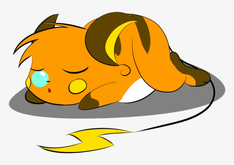 Sleepy Raichu By Casper3703 On Deviantart, transparent png download