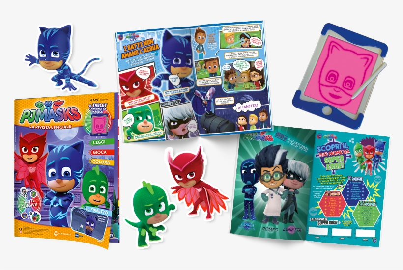 In Più, In Ogni Uscita Un Gioco Per Trasformarti In - Educa Pjmask Puzzle Madera Doble 2x16 Piezas 200 Gr, transparent png download