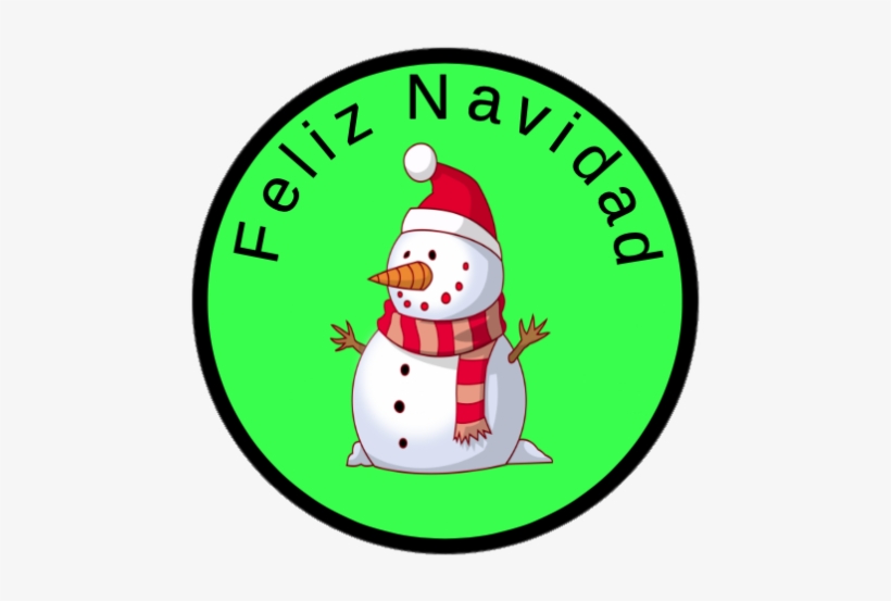 Feliz Navidad Sticker - Snowman, transparent png download