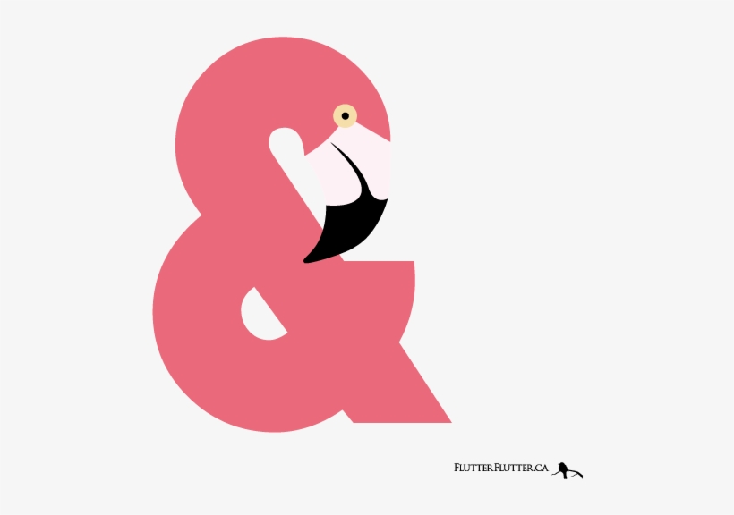 Flamingo - Animal Ampersand, transparent png download
