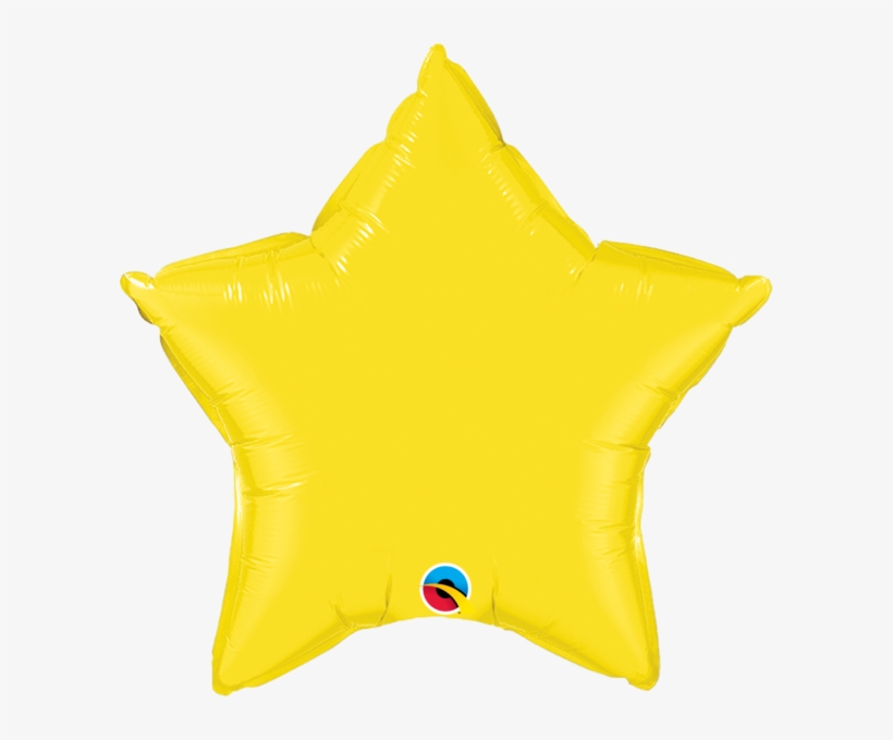 20″ Yellow Star Foil Balloon - Pearl Light Blue Foil Balloons, transparent png download