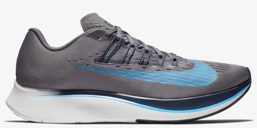 Buy Nike Men Zoom Fly Running Shoe, Gunsmoke/blue Hero/obsidian/thunder - Zoom Fly Gunsmoke Blue Hero, transparent png download