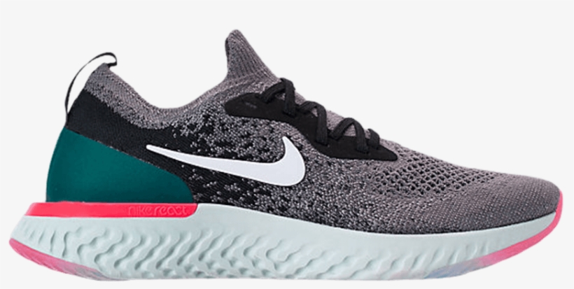 Wmns Epic React Flyknit 'gunsmoke' - Nike, transparent png download