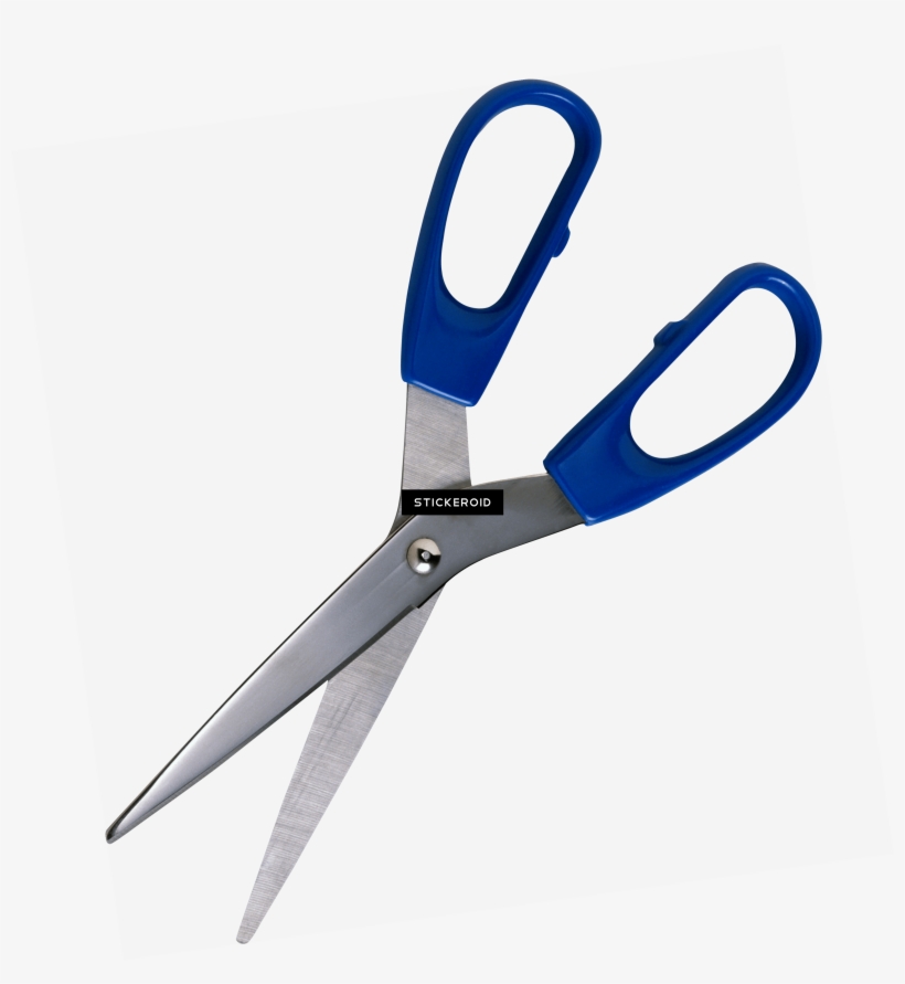 Blue Scissors - Scissors, transparent png download