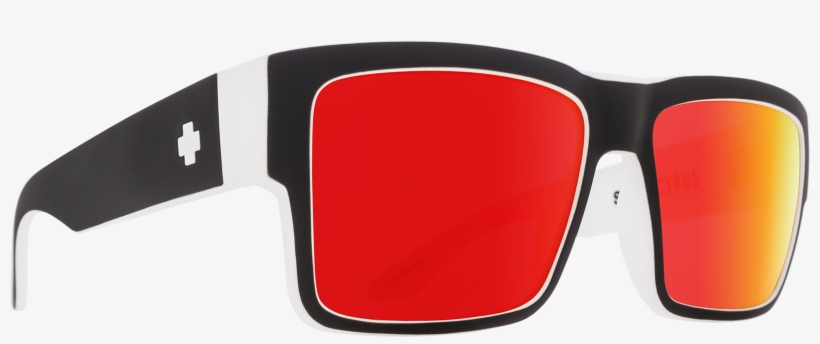 Whitewall/happy Gray Green With Red Spectra - Sunglasses With Thick Sides, transparent png download
