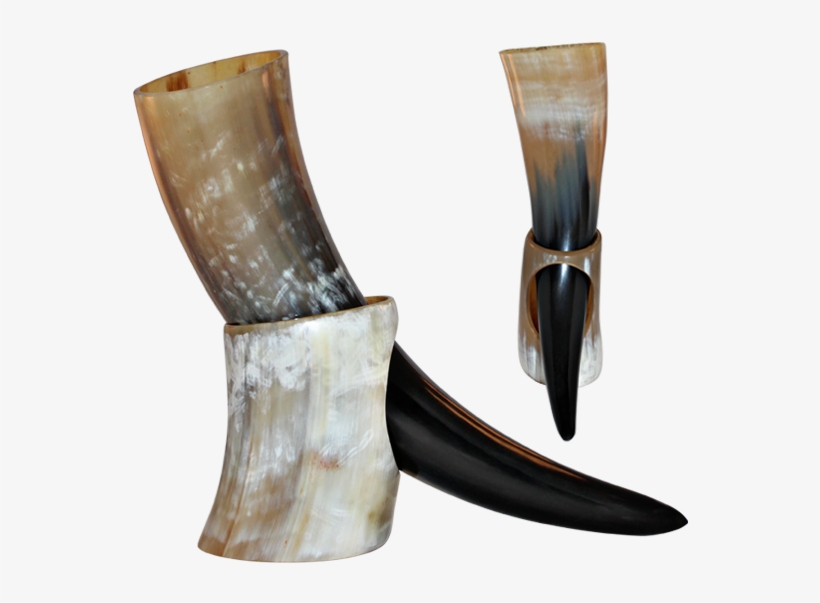 Valhalla Homepage Photo Big Horn - Natural Style Viking Drinking Horn With Stand - Authentic, transparent png download