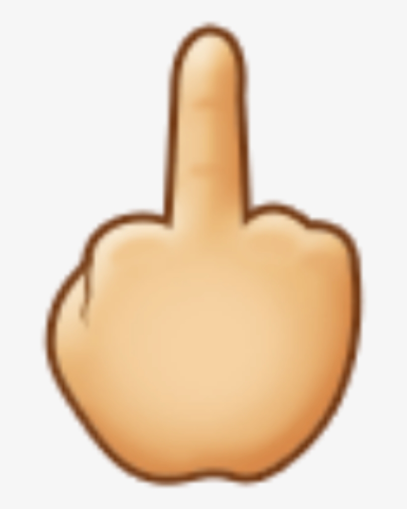 Middlefinger Middlefingeremoji Emoji Handemoji Sticker - Sticker, transparent png download