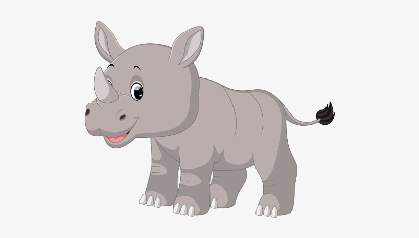 Rhino Clipart Real - Rhino Baby Clip Art, transparent png download