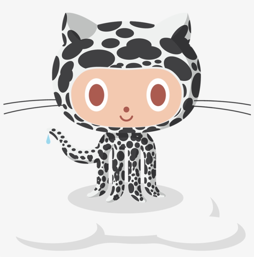 The Snow Octocat - Octocat Github, transparent png download