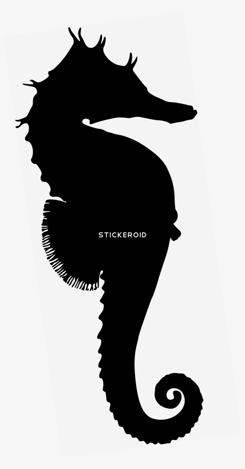Seahorse Animals - Dibujo De Silueta Animales, transparent png download