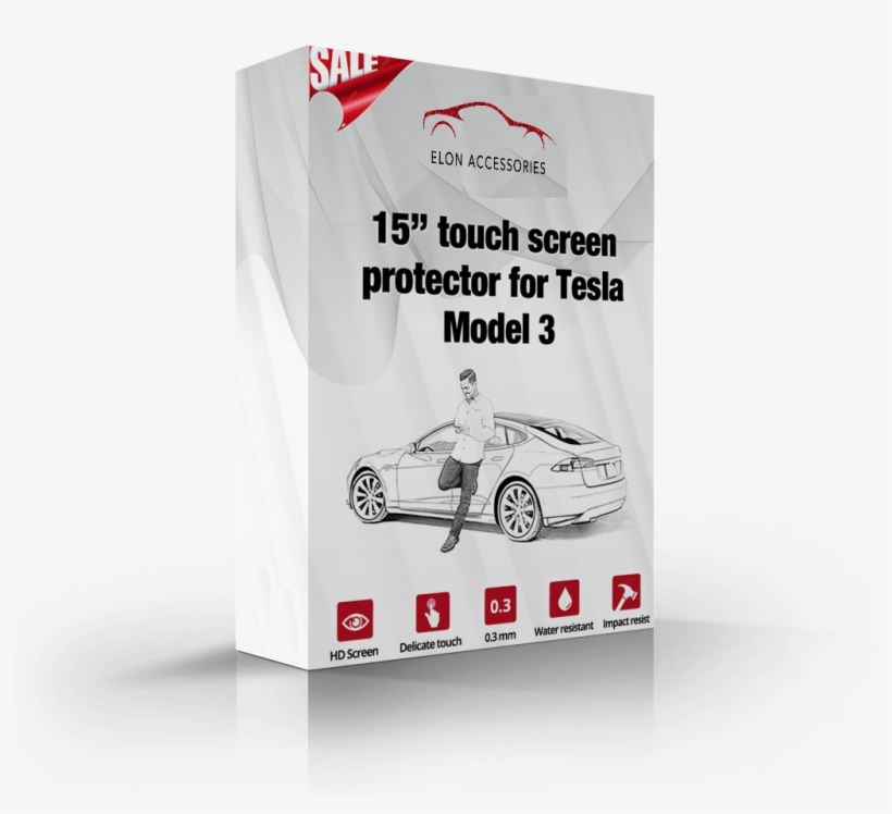 Premium Quality Touchscreen Protector For Tesla Model - Screen Protector, transparent png download