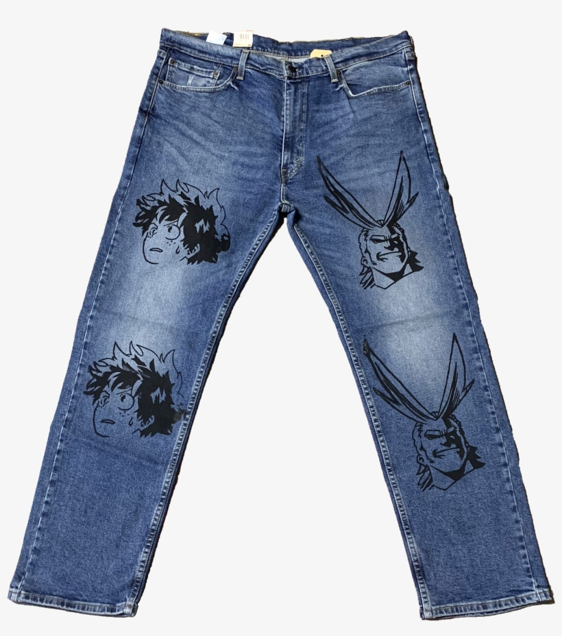 All Might Deku Jeans - Energie Bootcut Jeans 38w, transparent png download