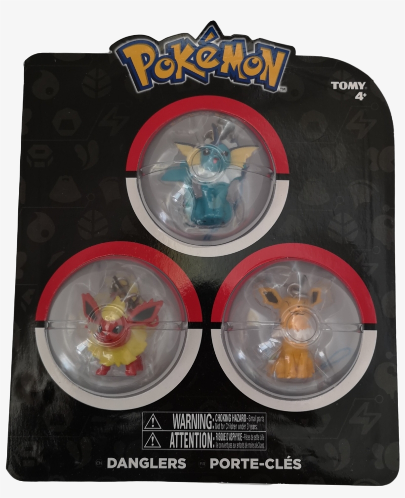Pokemon 3 Pack Eeveelution Danglers - Pokemon Characters Rubber Bracelet Pmmainbr01, transparent png download