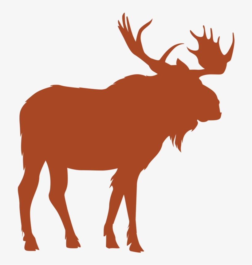 Moose - Moose Silhouette Vector Free, transparent png download