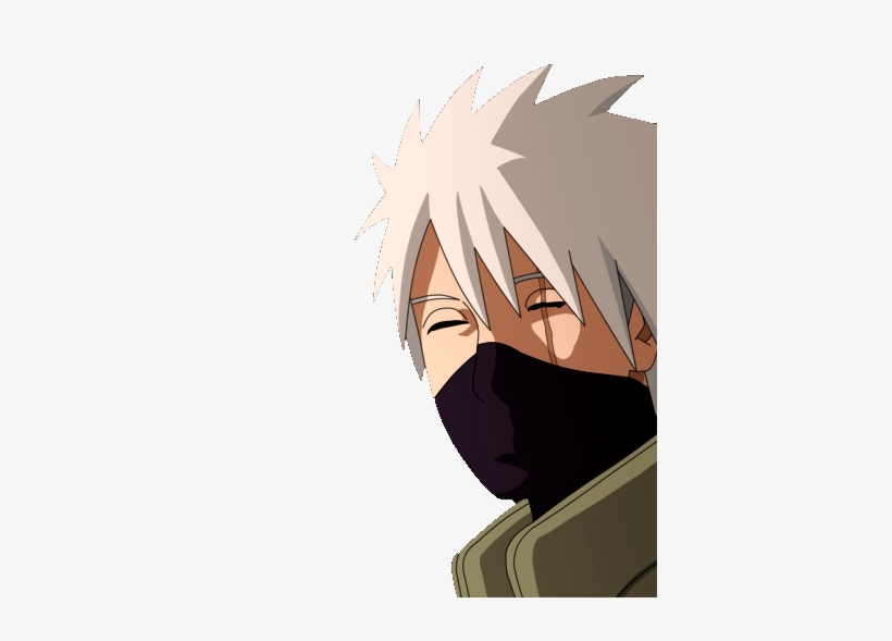 Kakashi Wore A Simple Black Outfit With The Lower-half - Anime, transparent png download