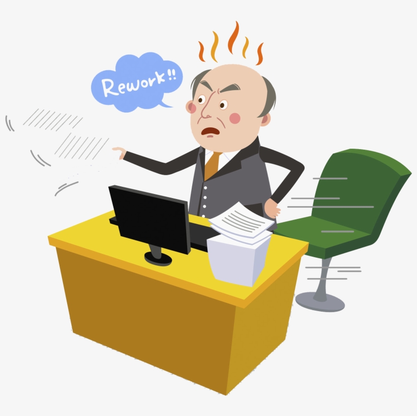 Anger Download Clip Art - Hombre En Escritorio Fondo Transparente, transparent png download