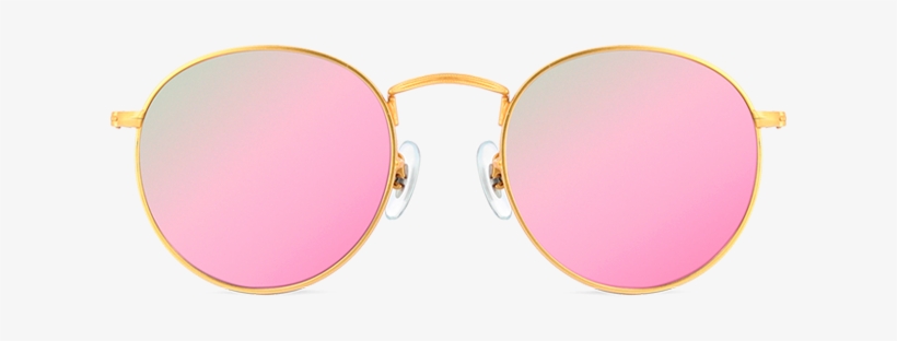 pink and rose gold sunglasses