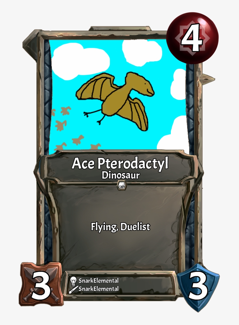 [card] Ace Pterodactyl - Reassembling Skeleton, transparent png download