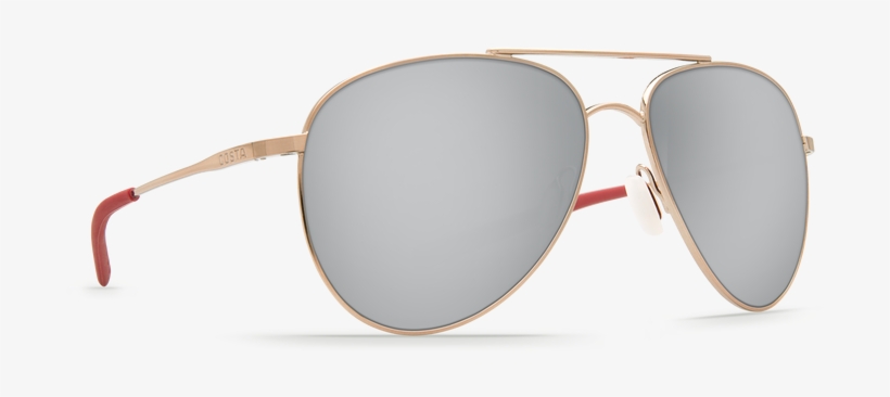 Costa Del Mar Cook Sunglasses In Rose Gold, Titanium - Costa Cook Sunglasses Rose Gold / Silver Mirror 580p, transparent png download