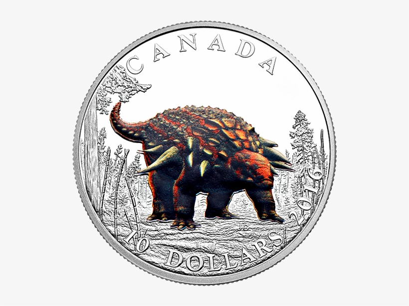 Pure Silver Coloured Coin Day Of The Dinosaurs - 1/2 Oz 2016 Day Of The Dinosaurs | Armoured Tank Silver, transparent png download