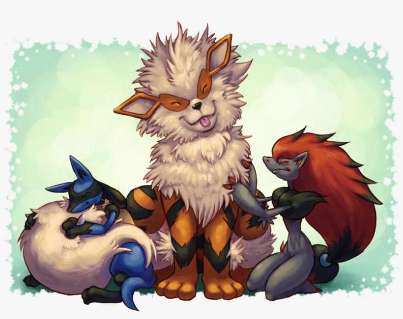 Statistics - Arcanine And Lucario, transparent png download