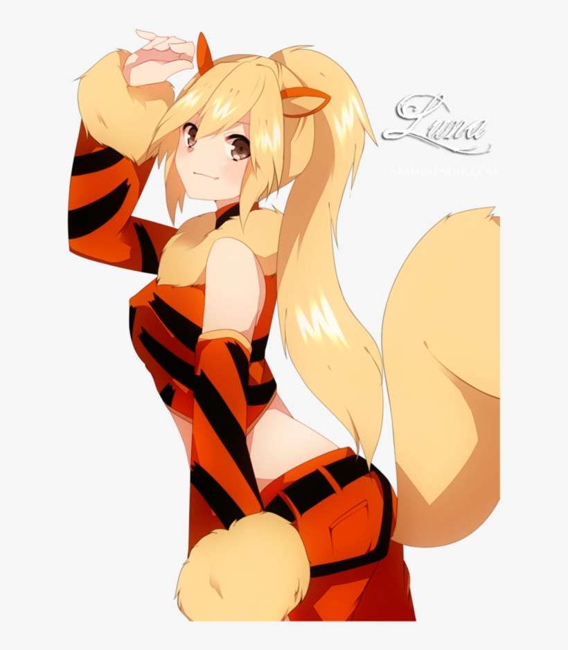 Arcanine Pokemon Girl, transparent png download