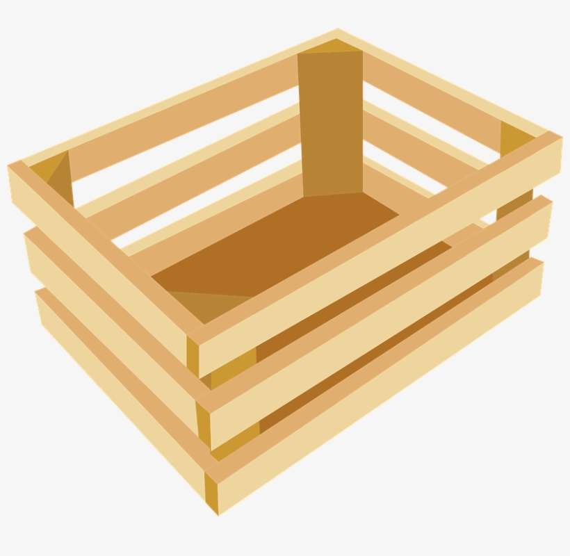 Crate, Pen, Box, Wooden, Slats, Package, Shipping - Caja Madera Dibujo Png, transparent png download