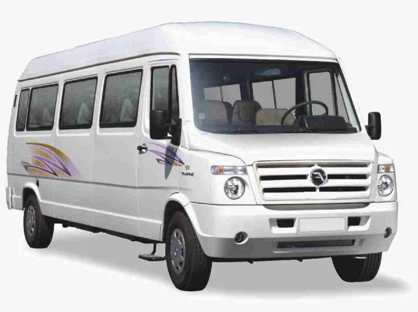 Tempo Traveller White, transparent png download