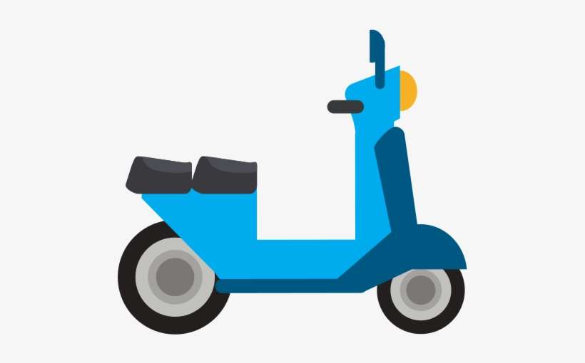 Scooter Vector Retro Png Transparent Stock - Vehicle, transparent png download