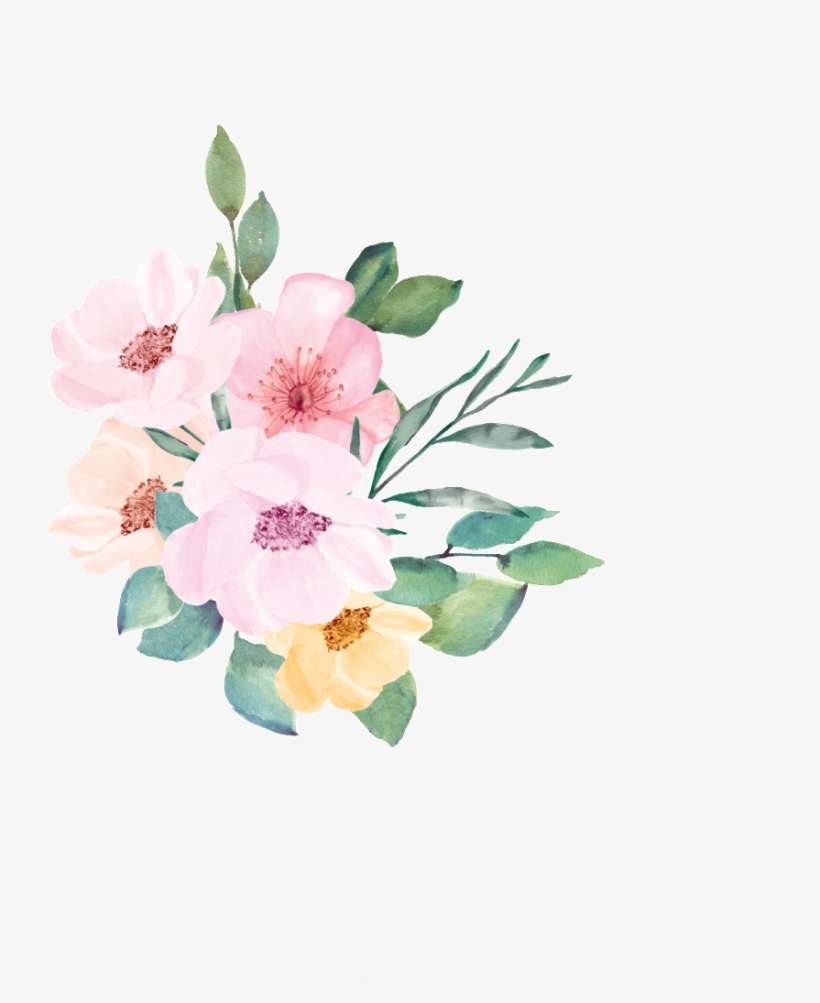 Watercolor Hand-painted Plant Flower Transparent About - Clip Art, transparent png download