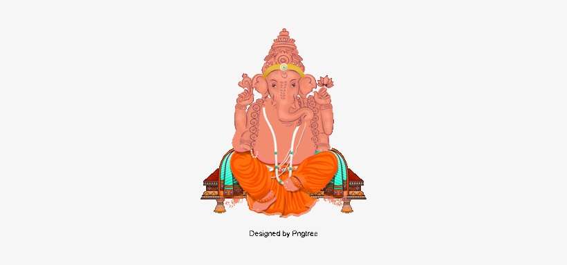 Ganesha Vector Illustration, Lord Buddha, Buddha, Religion - Ganesha, transparent png download