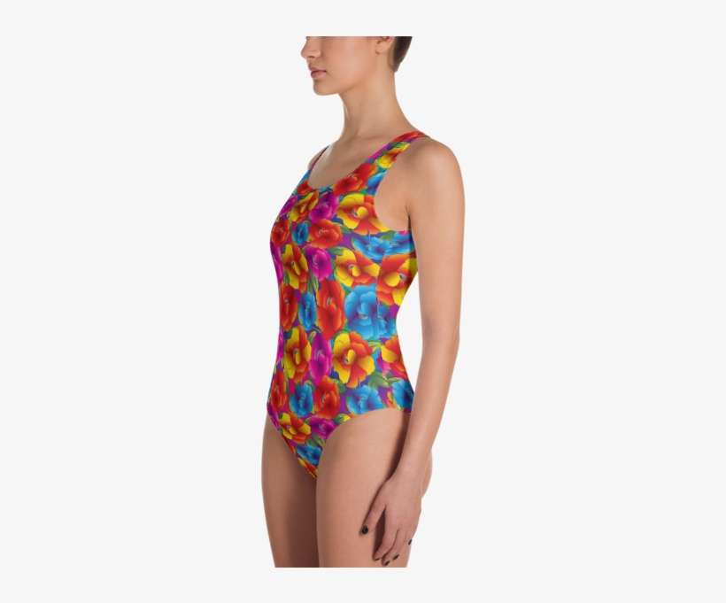 Fancy Swirly Flowers One-piece Swimsuit - Sci Fi Pilot Uniforms, transparent png download