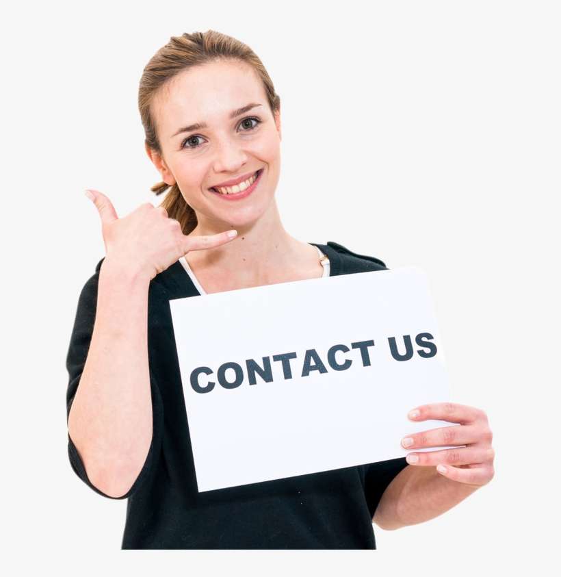 Contact Us Girl - Contact Us Girl Png, transparent png download
