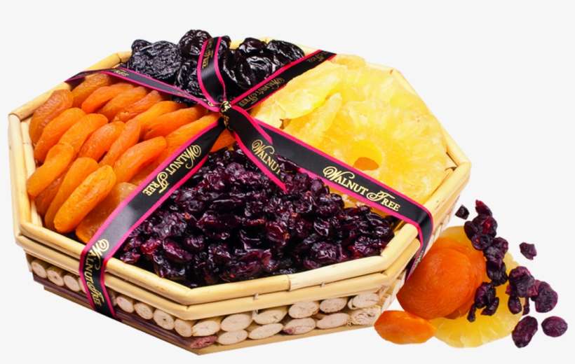 Octagonal Reed Tray Filled With A Selection Of Dried - Dried Fruit, transparent png download