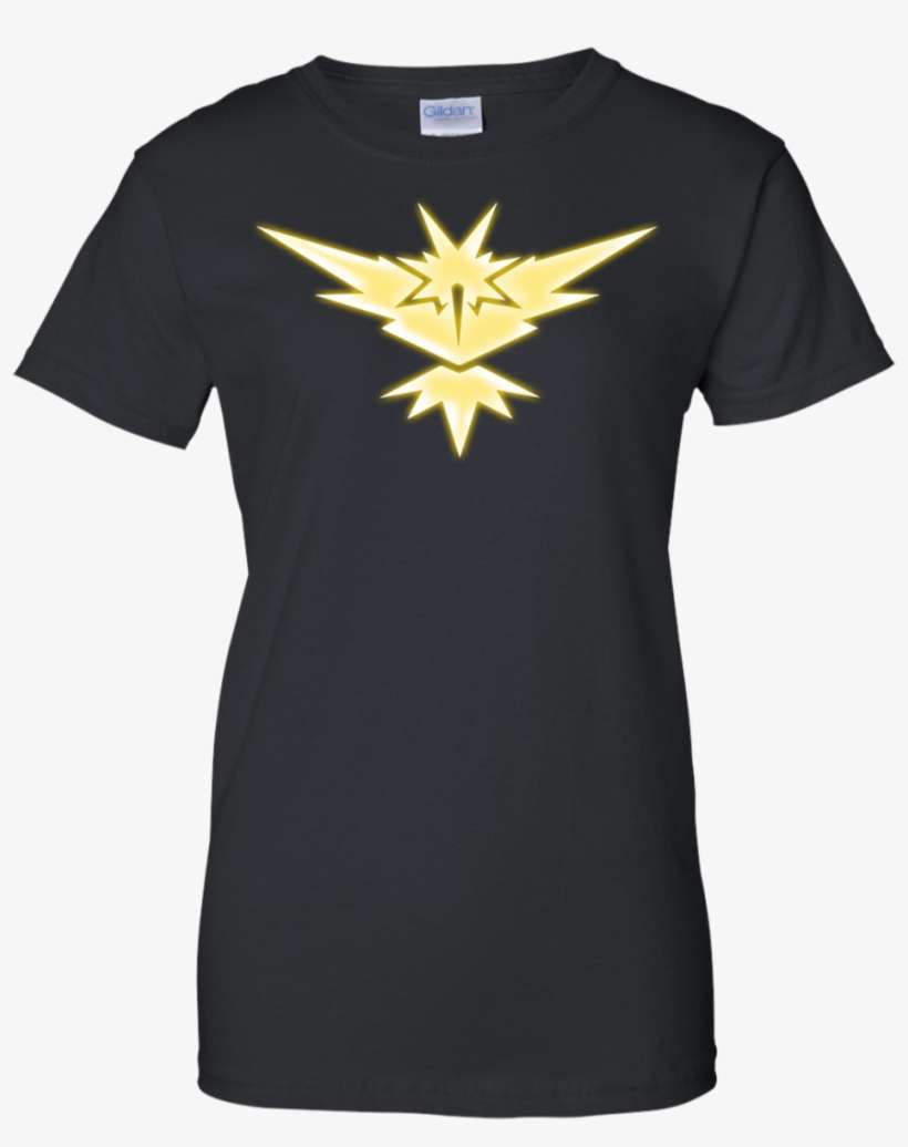Pokemon Go Team Instinct Gym Badge Pokeauto - Just Want To Work In My Garden And Pet My Dog T-shirt, transparent png download