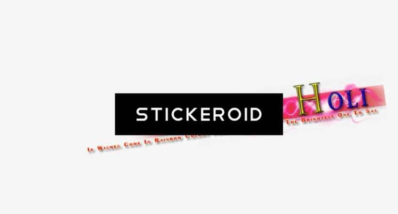Happy Holi Text - Graphic Design, transparent png download