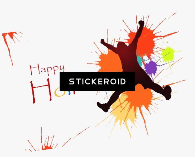 Happy Holi Text - Graphic Design, transparent png download