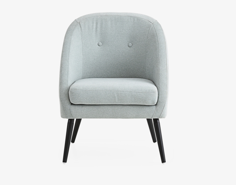 Image For Tweed Accent Chair - Chair, transparent png download