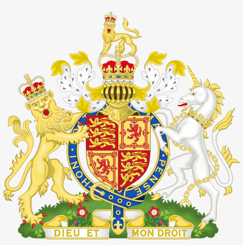 Royal Coat Of Arms Of The United Kingdom Of England - British Coat Of Arms, transparent png download