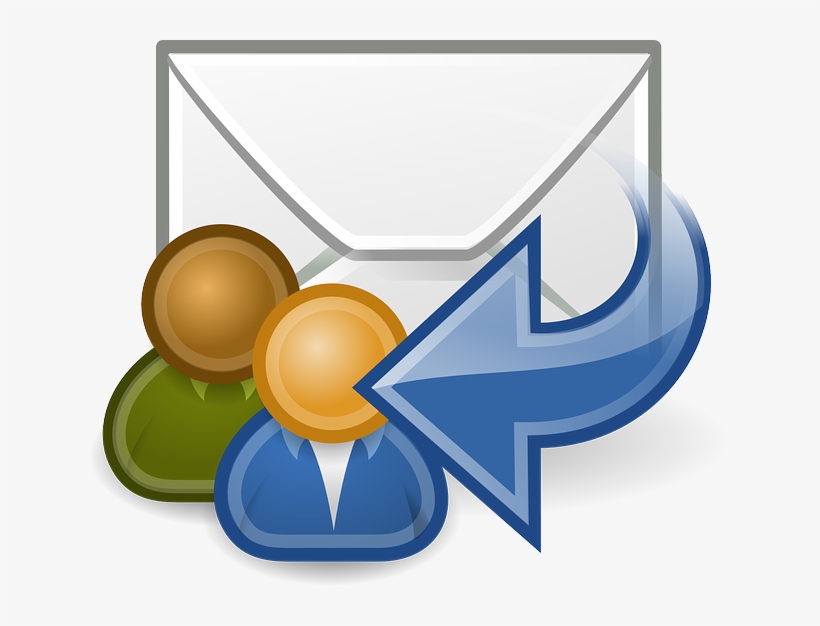 Reply All, E-mail, Email, Letter, Post, Icon, Arrow - Reply Email Png, transparent png download
