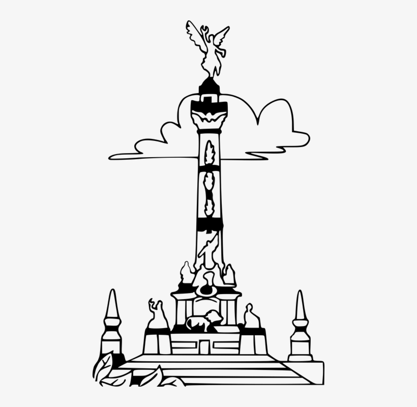 Quetzalcoatl Cliparts 23, Buy Clip Art - Angel De Independencia Dibujo, transparent png download