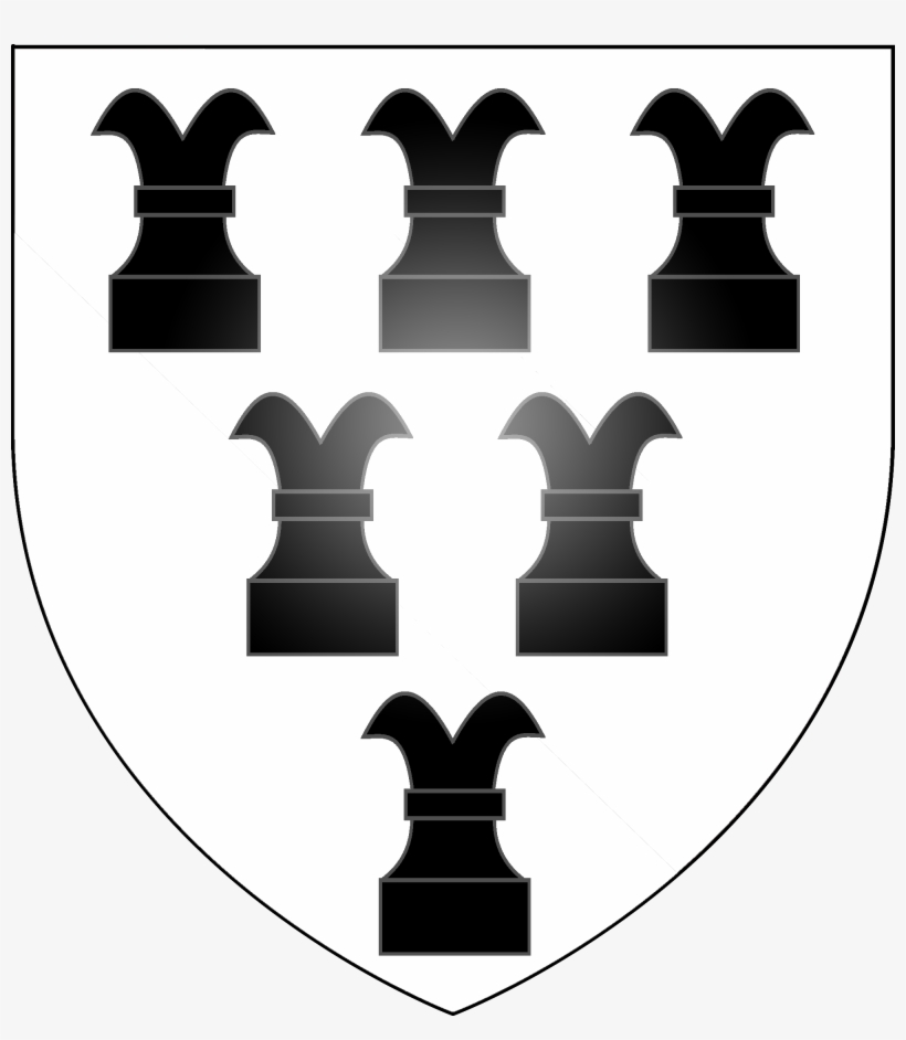 Arms Of The Rookwood Family Of Stanningfield - Rook Chess Piece, transparent png download