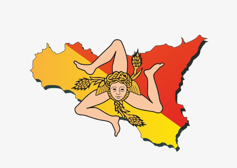 Lucio Castiglia Liked This - Sicilian Flag, transparent png download